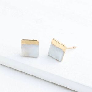 NWT Mother of Pearl Stud Earrings